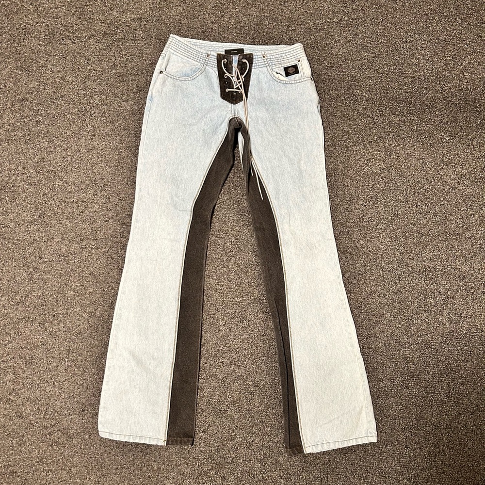 Harley Davidson denim lace-up jeans